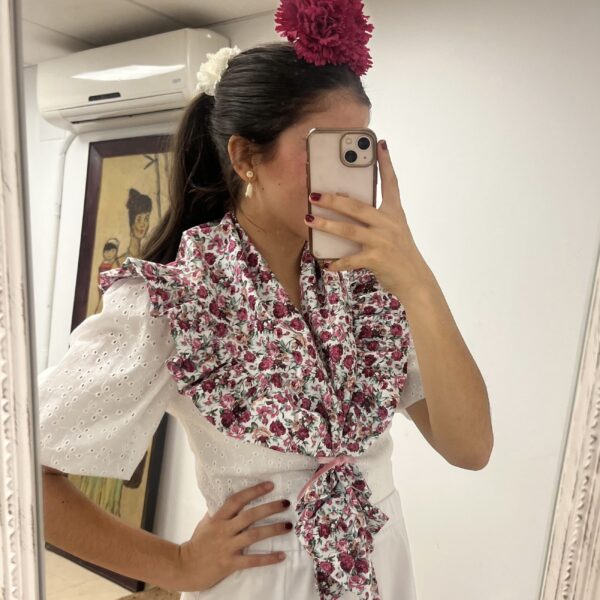CONJUNTO ROCÍO  FLOR  ROSA - Imagen 2